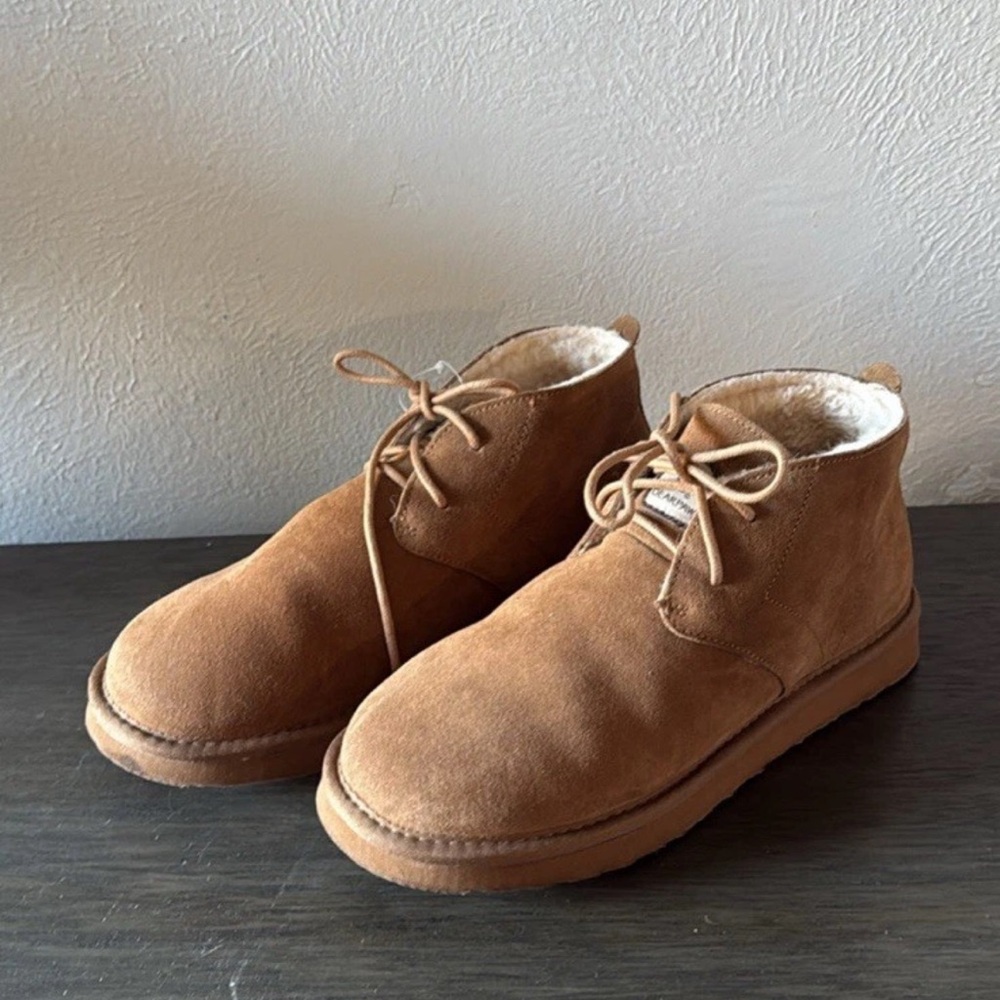 BearPaw Women's Brown Suede Ankle Boots